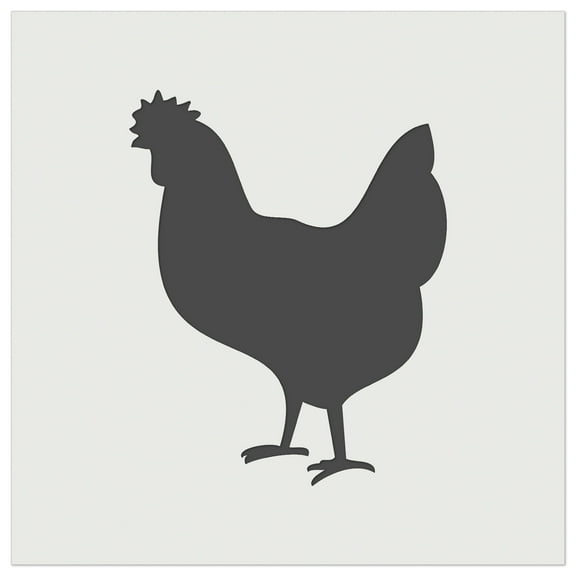 Chicken Standing Solid DIY Cookie Wall Craft Stencil - 5.5 Inch