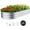Silver, variant on Raised Garden Bed Kit, 6x3x1 ft Galvanized Planter Box Outdoor with Safety Edging, Large Raised Beds for Gardening Vegetables Flower ()