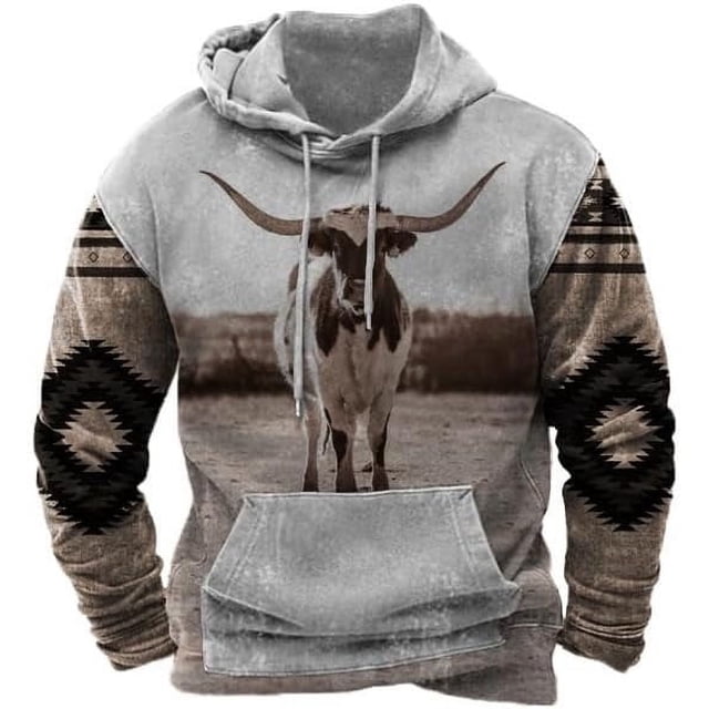 Pull 3d Nouveau Pull pour Hommes Mode Mode Urbaine Chandail à Capuchon US