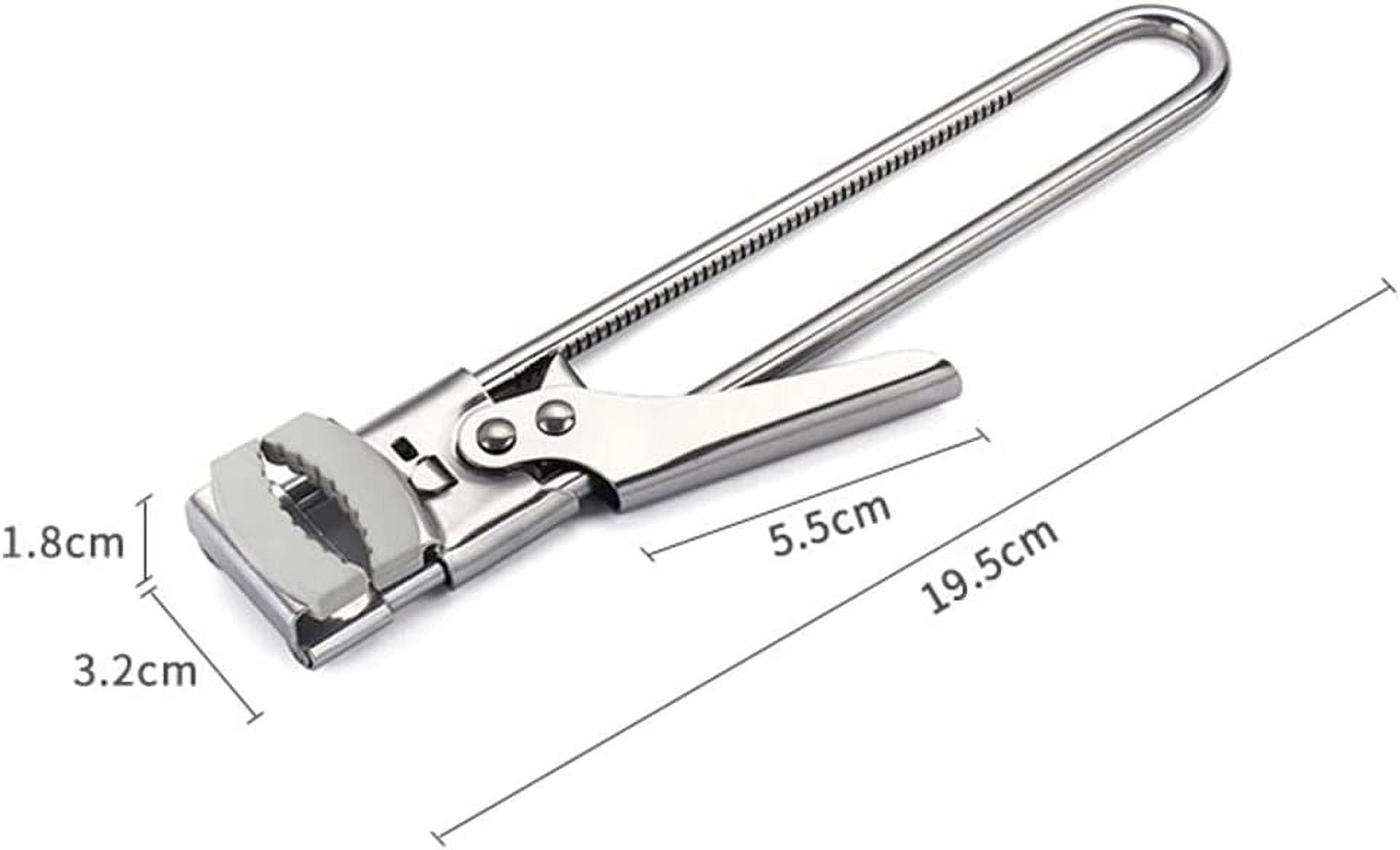 ABCISI Can Opener, 2 PCS Adjustable Multifunctional Stainless Steel Can Opener, Stainless Steel Can Opener Bottle Jar Lid Gripper, Manual Jar Opener Gripper for Can, Jar, Bottle(New Can Opener)