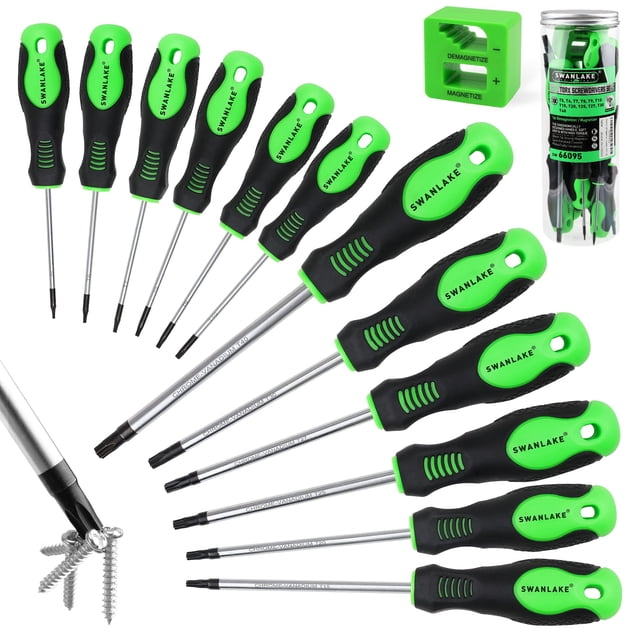 Juego de destornilladores Torx SWANLAKE Magnetic T5-T40, 13 piezas