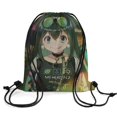 thumbnail image 2 of Tsuyu Asui Drawstring Backpack Water Resistant String Bag Sackpack Cinch for Sports, Gym, Travel, Swimming, Yoga, Beach, 2 of 8