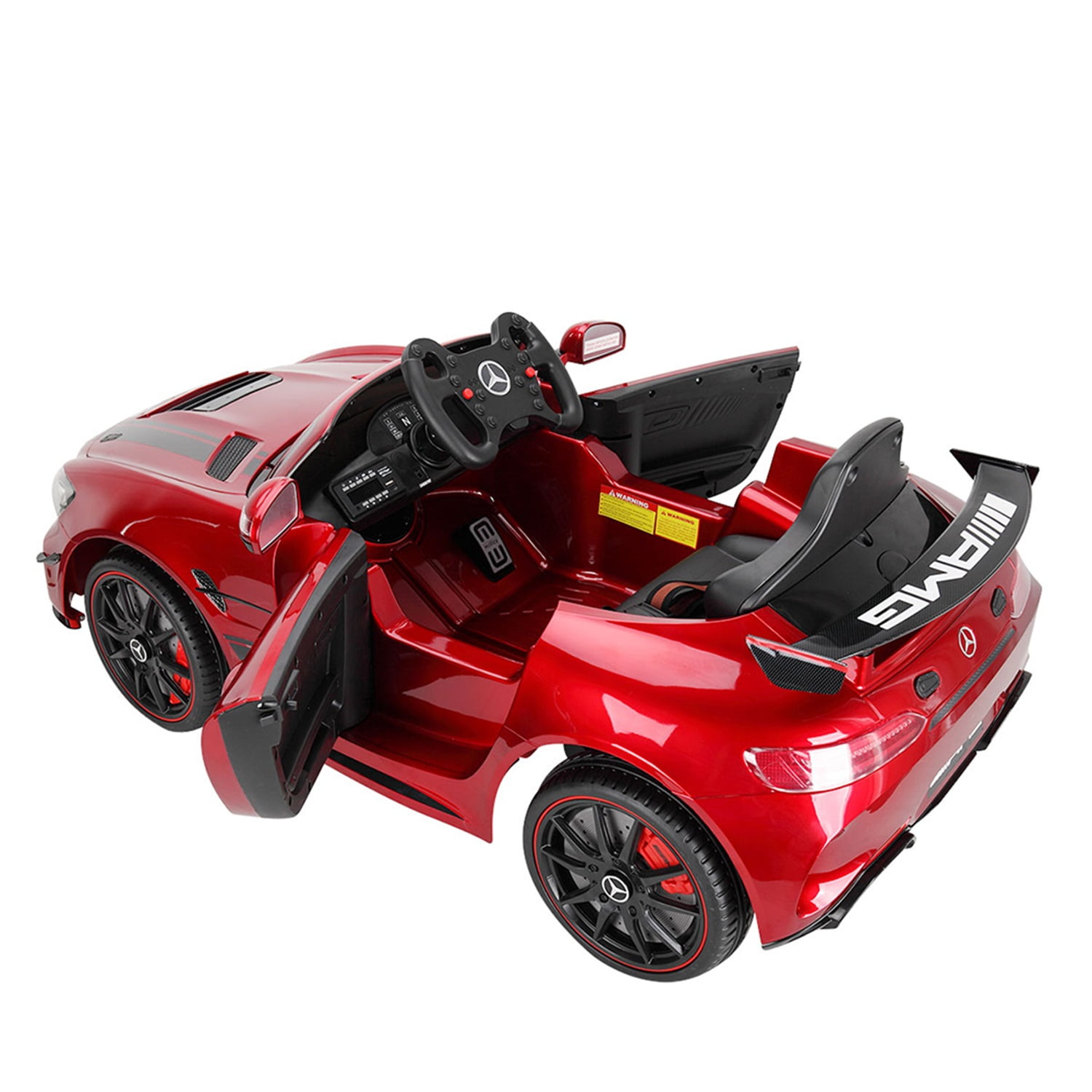 CIPACHO Licensed Benz GT 12V Powered Ride On Toy Car Electric Car for Kids 3-6 Years with MP3, Radio, Speed Shift, LED Lights, Red CIPACHO Licensed Benz GT 12V Powered Ride On Toy Car Electric Car for Kids 3-6 Years with MP3, Radio, Speed Shift, LED Lights, Red