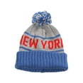 thumbnail image 1 of City Caps Bonnet 2 Tons avec Poignets - New York - Gris/bleu, 1 of 2
