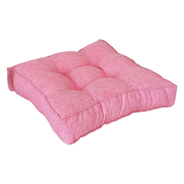 Sofa Vama Ropa de Cama Cojín de lino sintético grueso y sedentario de color sólido tridimensional, cojín de ventana de tatami comprimido, cojín de color caramelo for Navideño