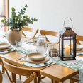 thumbnail image 6 of Spring Butterfly Dragonfly Round 13 Inch Placemats Set of 4, Rustic Botanical Floral Teal Green HeatResistant Non Slip Place Mats for Dining Table, Wipeable Kitchen Table Mats for Housewarming, 6 of 9