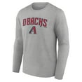 thumbnail image 2 of Men's Gray Arizona Diamondbacks Team Lockup Long Sleeve T-Shirt, 2 of 3