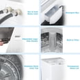 thumbnail image 3 of Techomey Compact Washing Machines 1.7 Cu ft Single Use in Schools and apartments 12lbs White Washer, 3 of 8