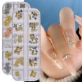 thumbnail image 3 of dianhelloya Nail Art Supplies Nail Art Decor Mixed Styles Three-dimensional Shining Sparkling DIY 12 Grids Luxury Manicure Butterfly Ornament Nail Salon Supply, 3 of 8