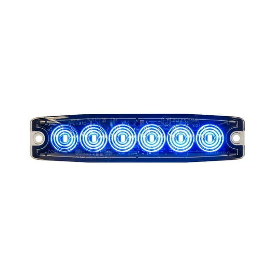 Buyers Products Blue Surface Mount Ultra-Thin Strobe Light With 6 Leds 5 Inch BPC-8892204