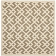 thumbnail image 3 of Safavieh Courtyard Alvin Geometric Indoor/Outdoor Area Rug, Brown/Bone, 4' x 4' Square, 3 of 10