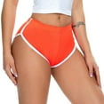 thumbnail image 4 of SWSMCLT Women's Autumn Shorts Athletic Cheeky Jogger Jogging Short Yoga Shorts Yoga Pants Breathable Comfy Orange 4-6, 4 of 5