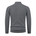 thumbnail image 4 of Men's Cable Knit Sweaters Vintage Long Sleeve Sweater Slouchy Crewneck Pullover for Winter Dark Gray XL, 4 of 4