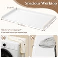 thumbnail image 2 of Lifewit Washer Dryer Countertop, Spice Type, 54" Length x 27.5" Width Melamine Covers with Edge Rails for The Top, Laundry Room Storage and Organization, White, 2 of 9