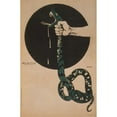 thumbnail image 3 of Géo Dorival 17x24 Black Modern Framed Museum Art Print Titled - A Hand Squeezing the Throat of a Snake (1920), 3 of 5