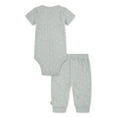 thumbnail image 2 of Huggies Baby Boy Printed 2pc Organic Cotton Bodysuit and Pant Set, Sizes NB-9M, 2 of 5