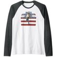 thumbnail image 1 of Bruce Springsteen T-Shirt de Baseball Rock Sautant par Rock Off Raglan - comme sur l'Image - 3TG, 1 of 2