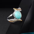 thumbnail image 5 of YYKihy Luxury Creative Turquoise Enamel Ring Women's Jewelry, 5 of 6