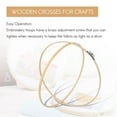 thumbnail image 4 of 3 Pieces 14 Inch Embroidery Hoops Wooden Round Adjustable Bamboo Circle Hoop Ring for Art Craft Sewing, 4 of 5