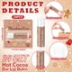 thumbnail image 2 of Bálsamos labiales en barra de chocolate caliente Heigble, 24 unidades, 4,5 g, humectantes, 2 of 6