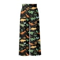 thumbnail image 6 of Womens Pants High Waist Ruched Dinosaur Print Trousers Fashion Casual Long Womens Pants Black L, 6 of 7