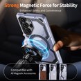 thumbnail image 7 of Dteck Magnetic Case for Samsung Galaxy S24 Ultra,Shockproof TPU+PC Ring Holder Case Compatible with Mag Safe Military Drop Protection Kickstand Back Cover,Lightpurple, 7 of 7
