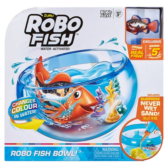 Robo Fish robotic swimming pets Fish Tank Playset by Zuru