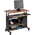 thumbnail image 2 of Scranton & Co Mini Tower Height Adjustable Wood Workstation in Cherry, 2 of 2
