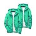 thumbnail image 2 of AHTJRT 2 Pcs Rain Jacket for Kids Lightweight Outdoor Climbing Hiking Travel Windbreaker Coats Softshell Full Zip Hooded Outerwear Jackets Dark Green#01 4-5 Years, 2 of 9