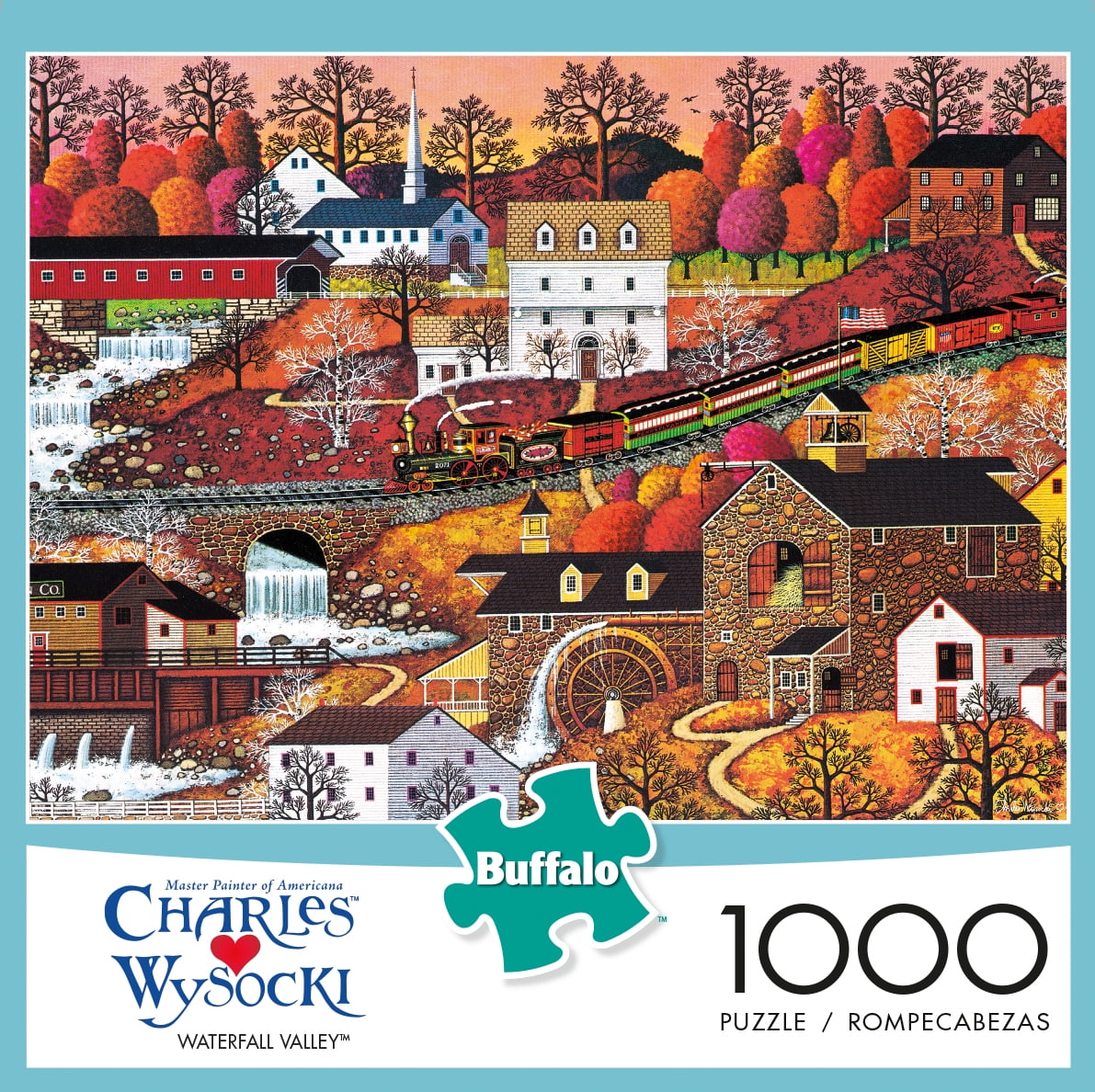 Buffalo Games Charles Wysocki Waterfall Valley Puzzle, 1000 Puzzle