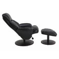 thumbnail image 4 of Relax-R Nova Faux Leather Recliner Chair and Ottoman in Black/Alpine Base, 4 of 9