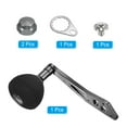 thumbnail image 3 of Uxcell Baitcasting Power Handle Metal Fishing Reel Handle Knob Grip Replacement, Silver, 3 of 6