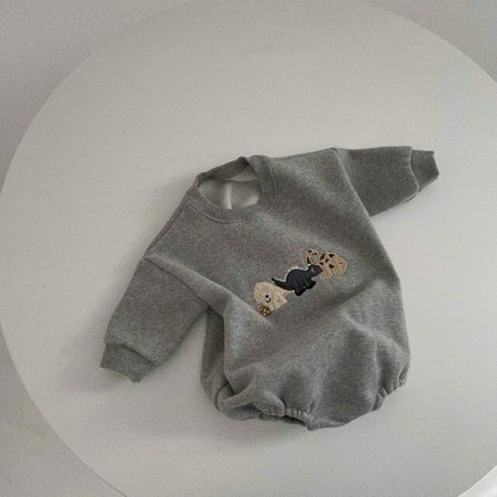 

DanceeMangoo New Baby Long Sleeve Cute Dinosaur Bodysuit Cotton Cartoon Newborn Casual Jumpsuit Boy Girl Toddler Infant Clothes 0-24M