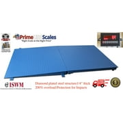 2,500 LB x .5 LB NTEP (Legal For Trade) Optima 4'x4' Floor Scale With One Ramp