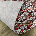 thumbnail image 5 of Ambesonne Christmas Place Mats Set of 4, Snowman Reindeer, Standard Size, Pale Brown White and Red, 5 of 6