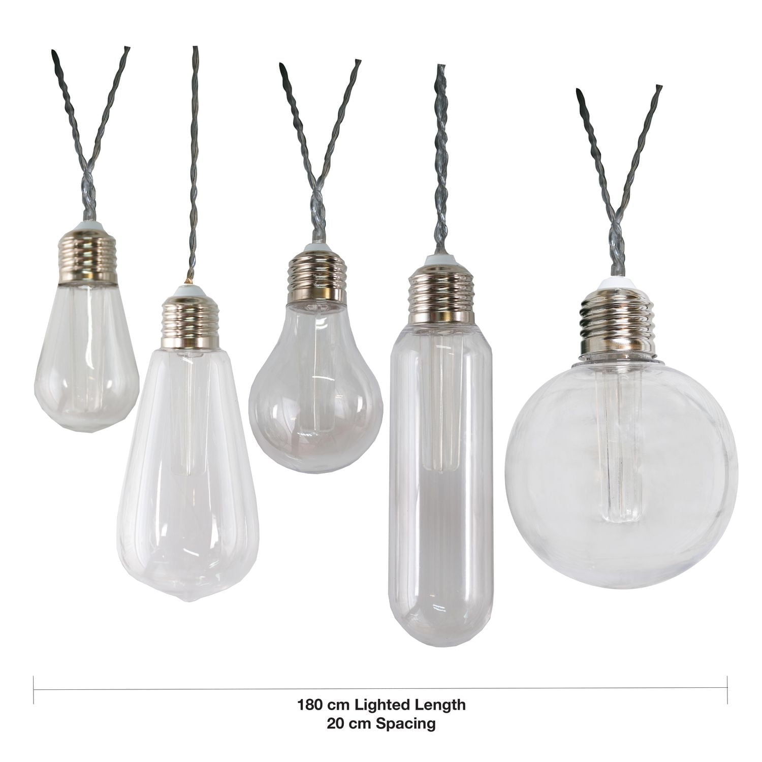 Solar String Lights with specialty filament