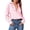 Pink, variant on Zeagoo Silk Shirt for Women Smooth Satin Long Sleeve V Neck Casual Office Work Blouse Tunic Tops