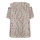thumbnail image 5 of Tops con estampado de flores recortadas en el hombro de manga corta con cuello redondo a la moda para mujer Fridja bn6161, 5 of 5