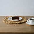 thumbnail image 5 of Better Homes and Gardens Jute Flower Design Placemat Woven for Dining Table Décor 15" Round, 5 of 9
