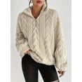 thumbnail image 5 of Winter Fleece Jacket for Women Zipper Stand Collar Casual Coats with Pockets Color S, 5 of 9
