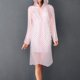 thumbnail image 5 of Poncho impermeable con capucha para adultos, transparente, con punta ondulada, unisex, portátil, transparente, para lluvia, para adultos, hombres y mujeres (rojo), 5 of 8