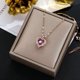 thumbnail image 4 of Top Luxury Colorful Crystal Ocean Heart Pendant Necklace For Women Trendy 316L Stainless Steel Jewelry Female Wedding Neck Chain, 4 of 4