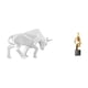thumbnail image 1 of Estatua De Toro Decorativa, Encantadora Pieza De Colección, Moderna Escultura De Toro De Resina, Figura Abstracta, Recuerdo Decorativo, Escultura De Escritorio, Arte En Resina Para La Entrada,, 1 of 8