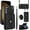 Black, variant on MYKOMI for Samsung Galaxy S24 Accordion Crossbody Wallet Case, 4 Card Slots, RFID Blocking, and Adjustable Strap - Stylish and Versatile Accessory