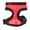 Red, variant on GASTROPOD Dog Harness Stylish Mesh Design Nylon Material Adjustable Length No Pull Dog Harness Comfortable Fit Dog Harness Small Sized Dog 35x43cm,Black