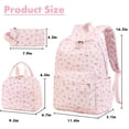 thumbnail image 3 of Mochila escolar Bluboon para adolescentes con lonchera y estuche para lápices, 3 of 7