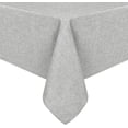 thumbnail image 1 of SHILIU-Faux Linen Rectangle Tablecloth - Wrinkle Free, Washable Rust-Proof Rectangle Table Cloth for Kitchen Dining Room Holiday Table Cover for Party Dinner, Farmhouse, Light Grey, 70 X 108 Inch, 1 of 4