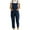 Dark Blue, variant on Akafmk Plus Size Jumpsuits for Women Summer, Casual Rompers for Women, Women's Summer Casual Solid Pocket Romper Long Playsuit Strap Button Jumpsuit Loose Fitting Overalls