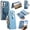 Blue, variant on Leather For Samsung Galaxy S26 5G Case 6.3 inch ,With Card Holder Zipper Bills Slot, Soft PU Leather Magnetic Wallet Case,Blue,For Galaxy S26 (5G)