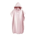thumbnail image 2 of Surf Poncho Changing Robe Front Lightweight Microfiber with Soft Wetsuit Changing Towel for Outdoor Sports, Swim - Light Pink, 2 of 8